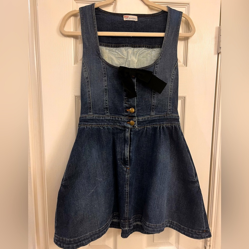 Red Valentino denim mini dress